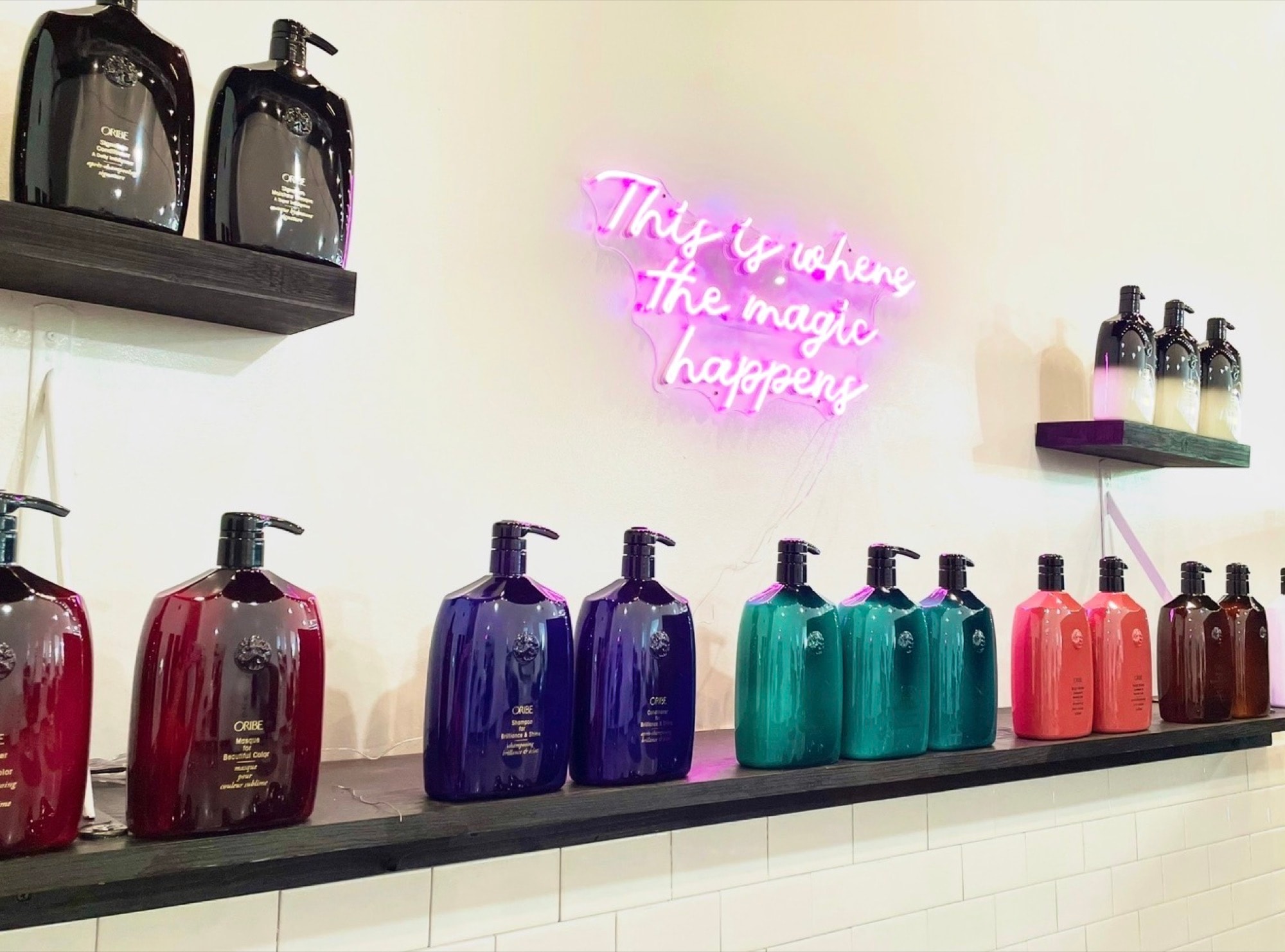 The Oribe wall at Paige & Co. — this is where the magic happens